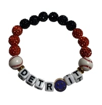 Detroit Baseball Purple Smile Face