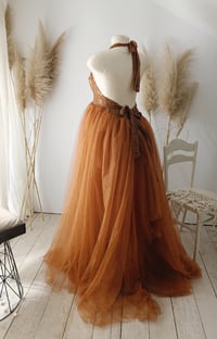 Image 8 of Photoshooting dress Carmilla | tulle |rusty brown |  size S-M