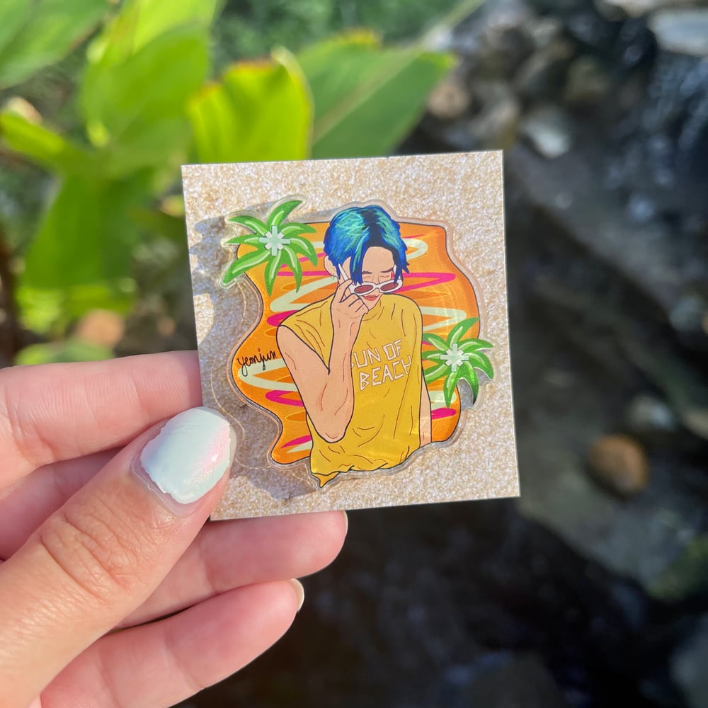 Image of Life’s A Beach Yeonjun Acrylic Pin 