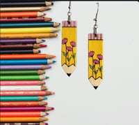 Image 3 of Pencil Earrings 
