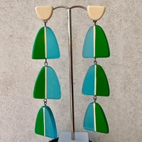 NEW maxi drop split arc earrings
