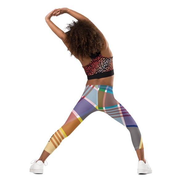 Image of Kid's Leggings-Madras
