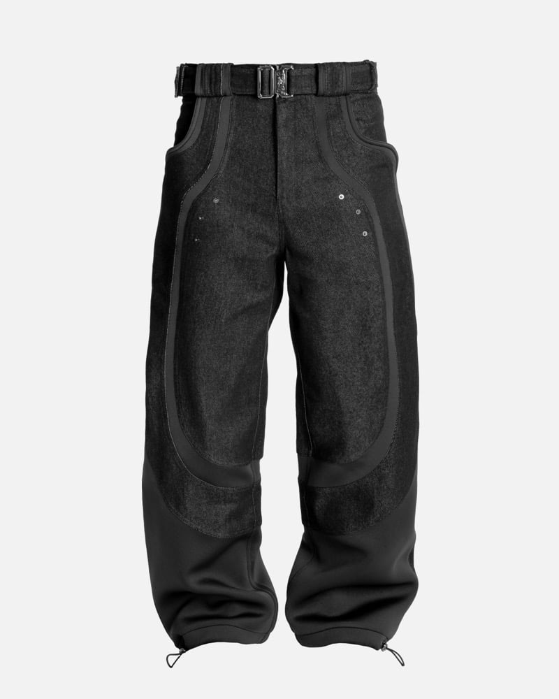 Image of KRYSVINCZI - Werk Denim Pants Black