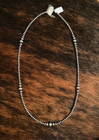 Image 1 of 4mm-8mm Sterling Silver Pearls