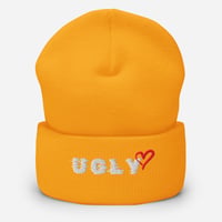 Image 2 of Ugly Heart Cuffed Beanie