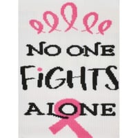 Image 3 of Pro Cure “No One Fights Alone” Compression Sock