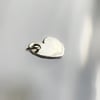 Fine Silver Heart Charm