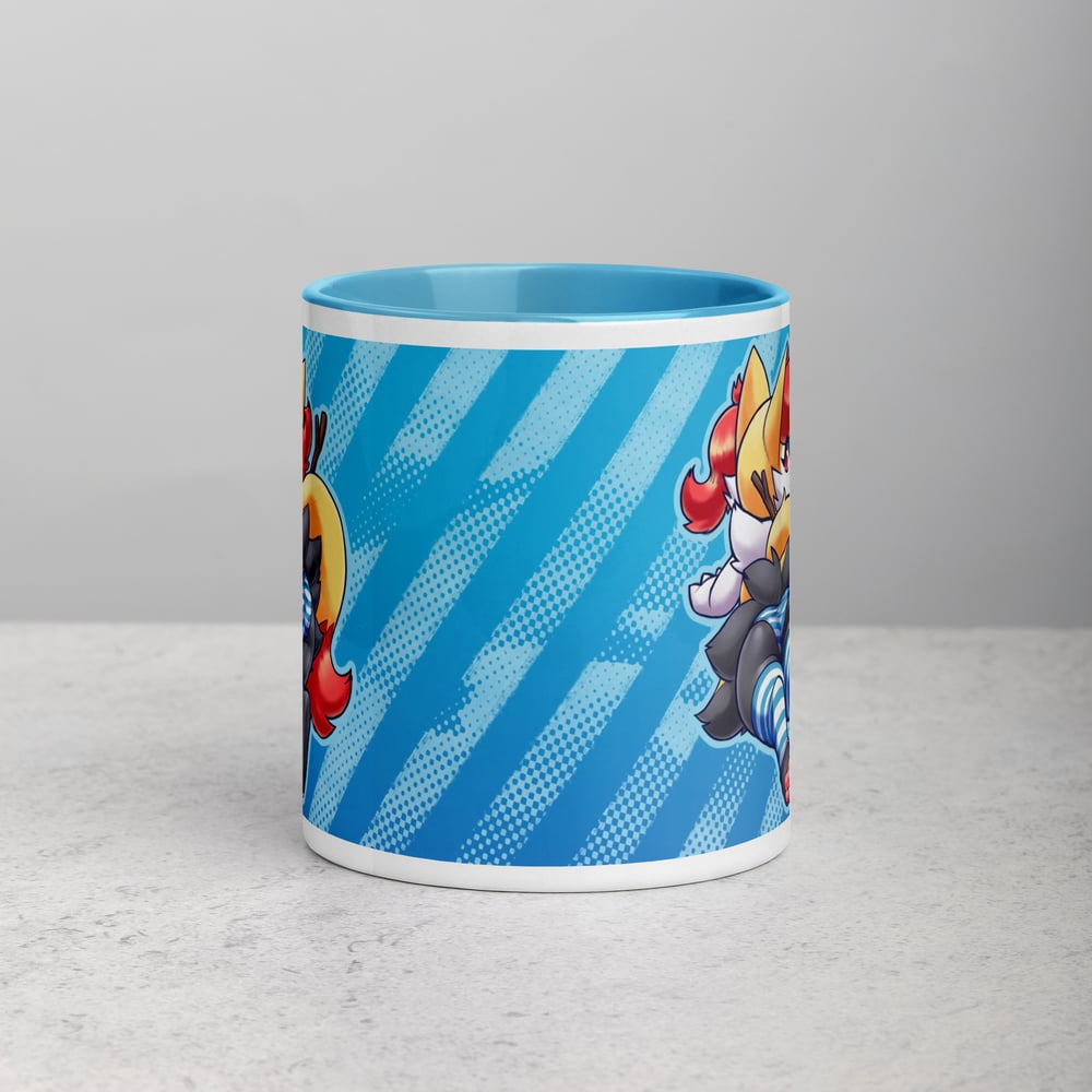 Blue Striped Phox Mug