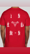 Mens Red Comfort Cotton 100% T Shirt 