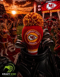 Image 3 of Kansas City Chiefs  custom Golf Club Cover hand knit logo NFL fan  gift-f9f4a5e2