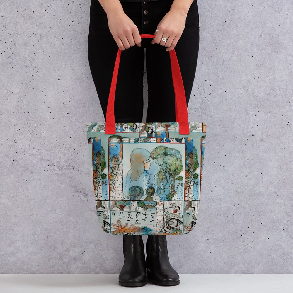 Image of Two Collage Tote bag