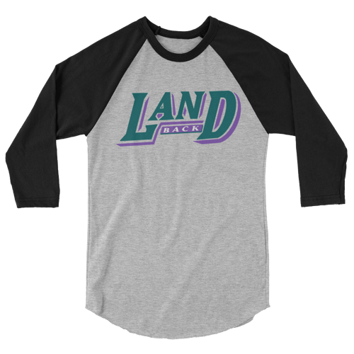 Image of LOWER AZ LanD-Back 3/4 sleeve raglan shirt