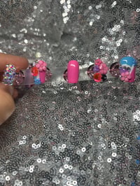 Image 6 of Short square Dream flower gel press on nails