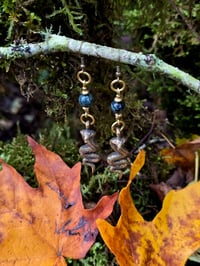 Image 3 of Kombaba Jasper Brass Serpent Earring