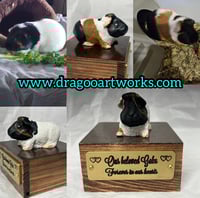 Image 9 of Custom Engraved Guinea Pig Urn Custom HandPainted To Your Photos