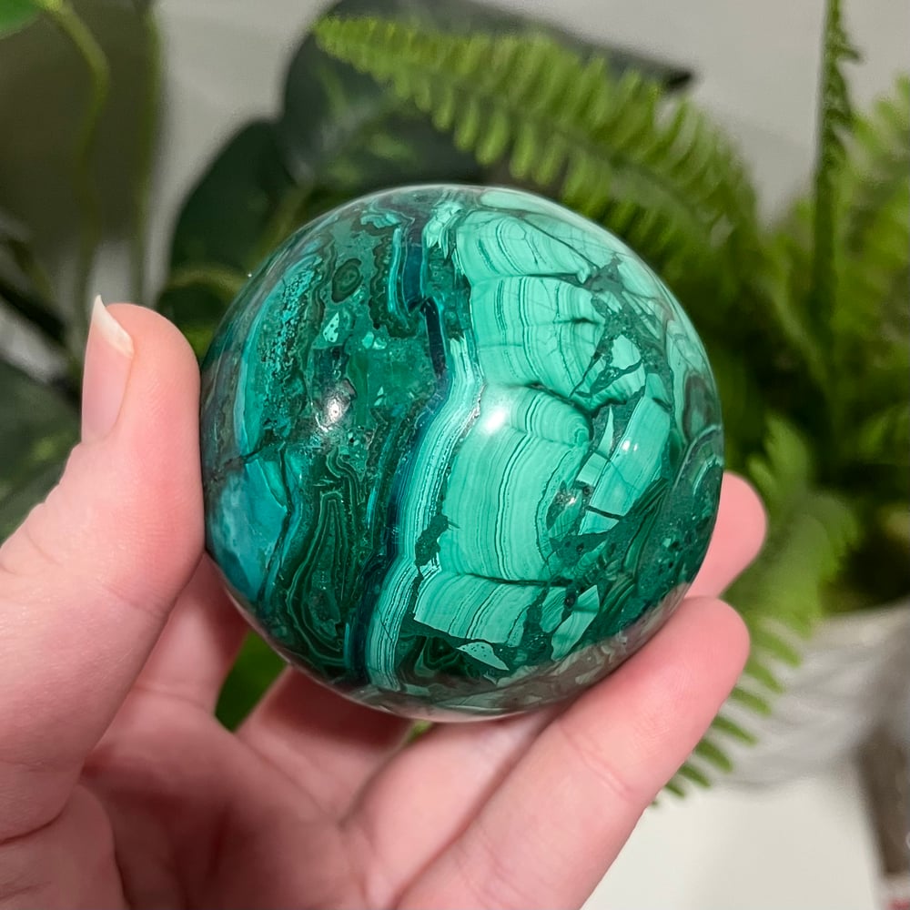 DISCOUNT Malachite Sphere B