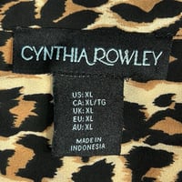 Image 7 of CYNTHIA ROWLEY leopard button down shirt