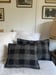 Image of Coussin à carreaux laine grand modèle