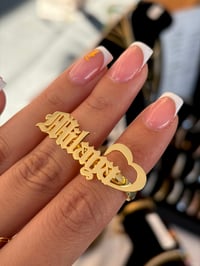Image 2 of Double Name Ring