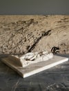 High relief marble plaque