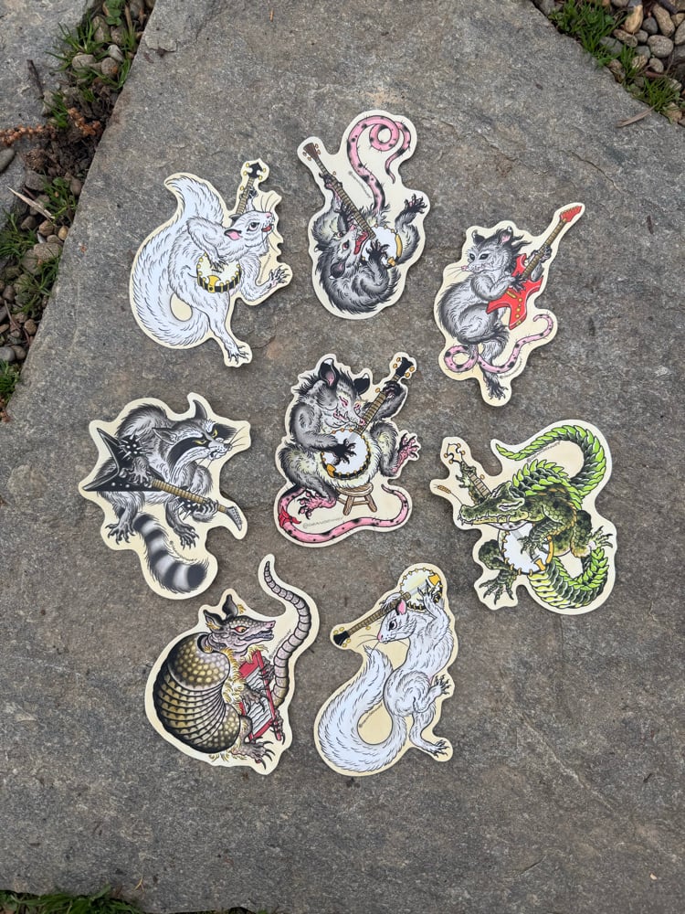 Image of Critter Sticker Set