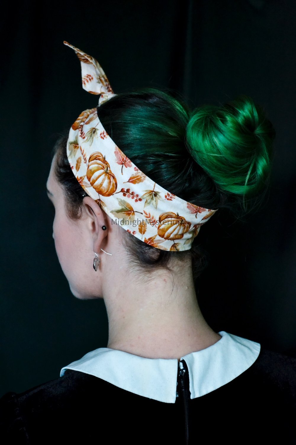 Autumn Pumpkins Hair Scarf