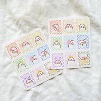Blob stamp stickers