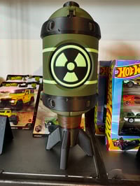 Image 1 of GLOW in The Dark Nuke Bomb Decoration