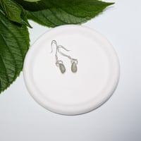 Image 1 of Blue Sea Glass Earrings