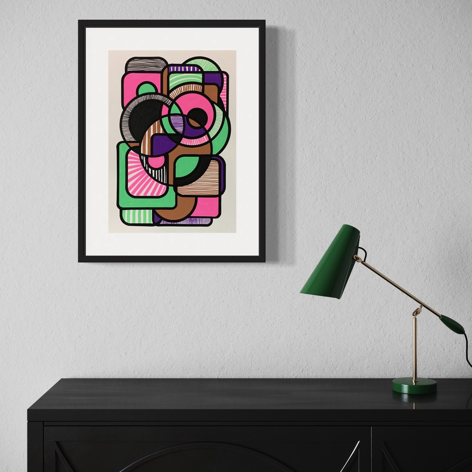 Image of 'Beginning' A3 Acrylic Painting on Paper Unframed