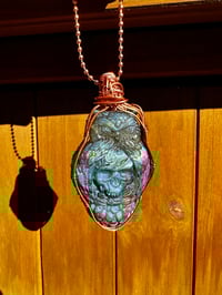 Image 1 of Labradorite Owl/Skull