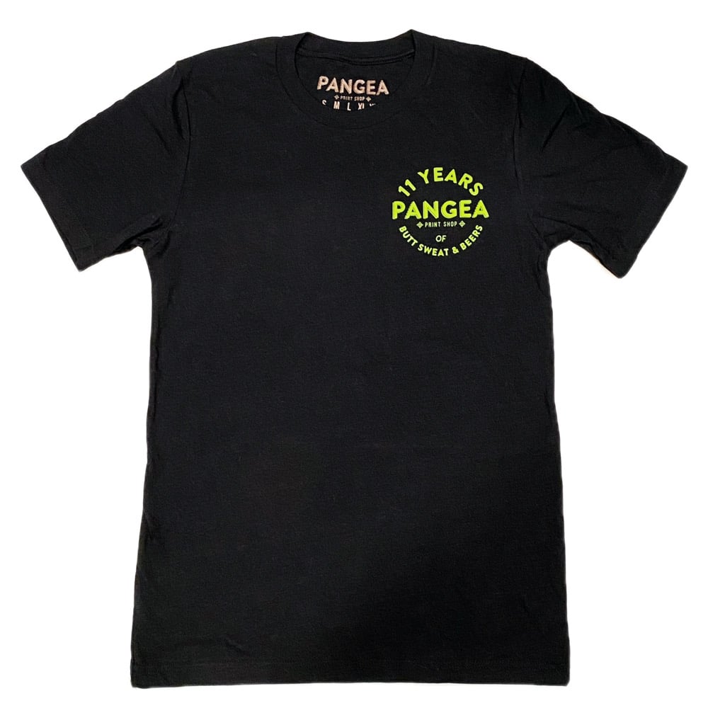 Image of 11 year Pangea printing shop shirt (free shipping)