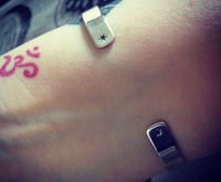 Image 3 of Handmade Sterling Silver Gratitude Cuff Bracelet 925