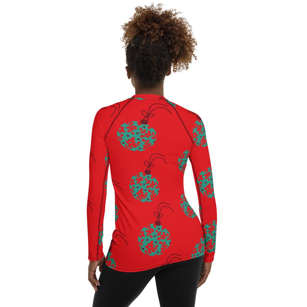 Image of Christmas Balls Women's Rash Guard