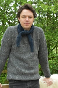 Image 5 of Roll Neck Sweater - Donegal Fleck