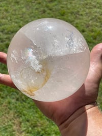 Image 8 of Clear Quartz Sphere With Rainbows #1430
