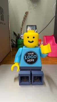 Image 4 of Custom Brick Style Mega Figure – Custom Business Mascot - 3D Printed Gift