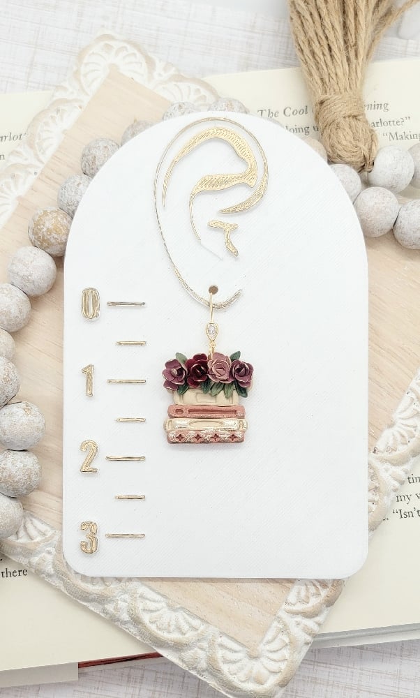 Image of Floral Bookstack Dangles