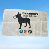 Image 1 of FULLY CUSTOMISED FLAG - DOUBLE SIDED 