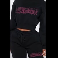 500Mooch Blk Jogger Set (Hot Pink/S)