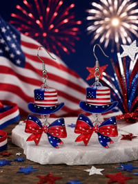 Image 1 of Stars & Stripes  Earrings 