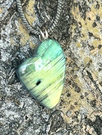 Image 4 of Labradorite Heart Necklace