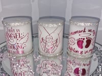 Image 2 of A MOMENT IN MY BELLY A LIFETIME IN MY HEART MEMORIAL CANDLE SET