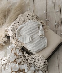 Image 1 of Newborn Photoshoot bodysuit for boys Robbie| stripes