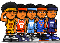 Image 1 of Carmelo Anthonys Career Print