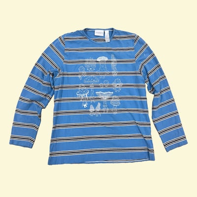 Image of Fun Guys Long Sleeve - Blue + Stripes, 20"