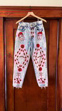 Image 1 of LAND BACK vintage acid wash jeans