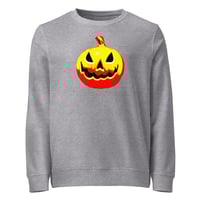 Image 11 of Sweatshirt (Adult M/F) - Jack O Lantern Vintage Red-Yellow