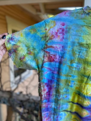 Image of LARGE  Scream Into The Void Tie Dye Shirt 1