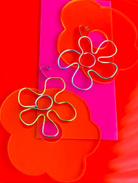 Image 4 of LARGE FLOWER EARRINGS 